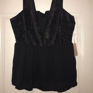 Fancy black tank top